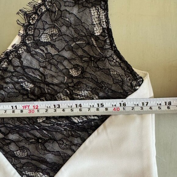 Babaton Black Lace V Neck Blouse - Picture 14 of 15